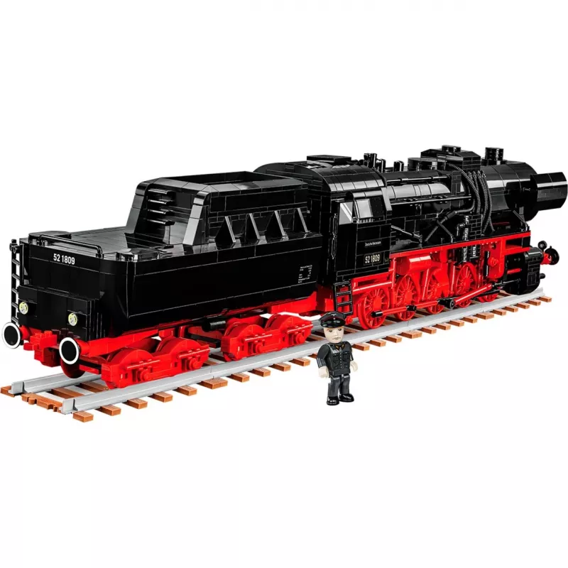 DR BR serie 52 locomotora de vapor, juguete de construcción escala 1:35