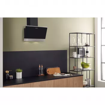 Campana de pared Bauknecht RBHVP 63 LM K negra acero inoxidable 647 m³/h