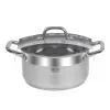 Resto utensilios de cocina Libra 4,6 L redondo acero inoxidable