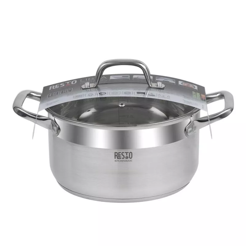 Resto utensilios de cocina Libra 4,6 L redondo acero inoxidable