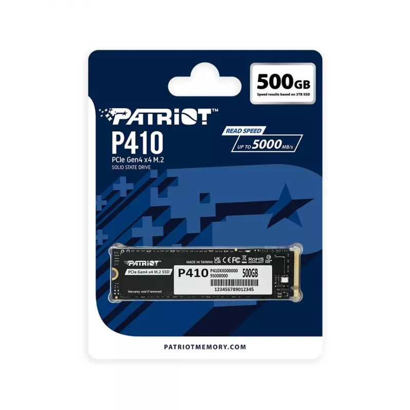 Unidad SSD Patriot 500 GB M.2 PCIe 4.0 P410