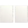 Carpeta Elba A4 de cartón A–Z con 18 índices negro-rojos