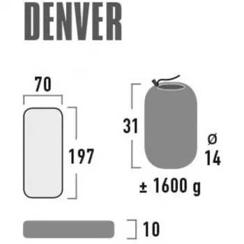 Colchón de aire de camping Denver 41027 (citronela)