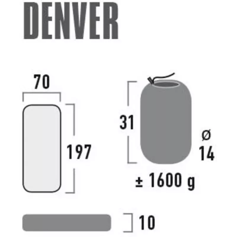 Colchón de aire de camping Denver 41027 (citronela)
