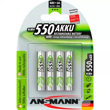 Batería Ansmann blíster 4 X Accu AAA 550 mAh