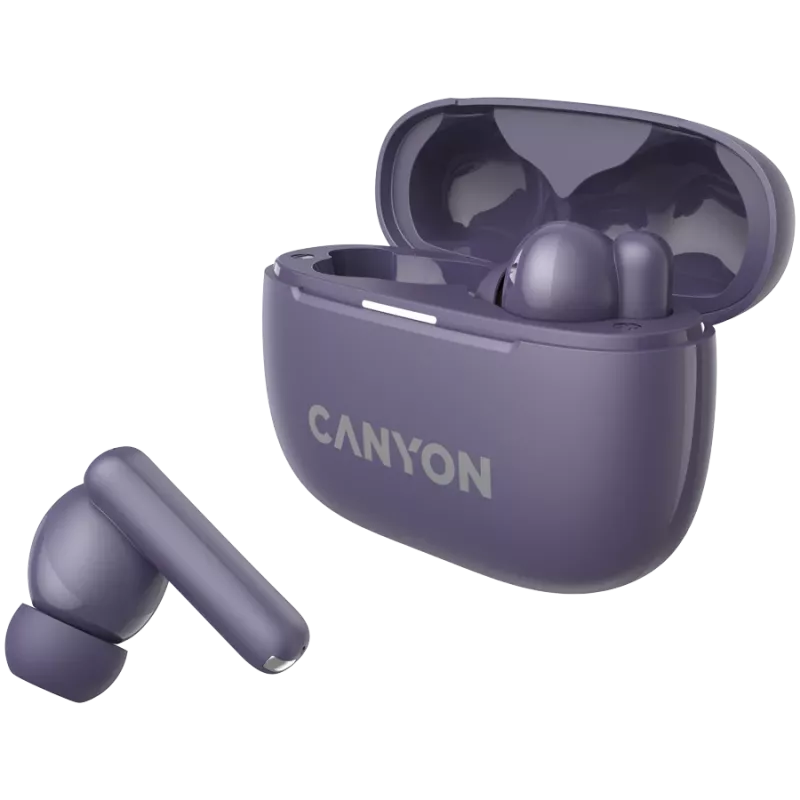 Auriculares con micrófono Canyon CNS-TWS10PL True Wireless Stereo (TWS) in-ear para llamadas/música/deporte/día a día USB Type-C Bluetooth violeta (CNS-TWS10PL)