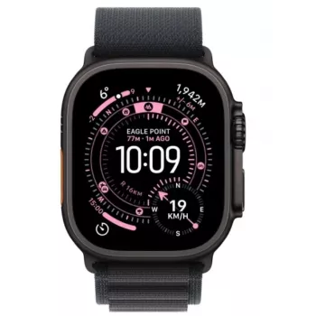 Apple Watch Ultra 3 GPS + Cellular 49mm Caja de titanio negro con Alpine Loop negra mediana
