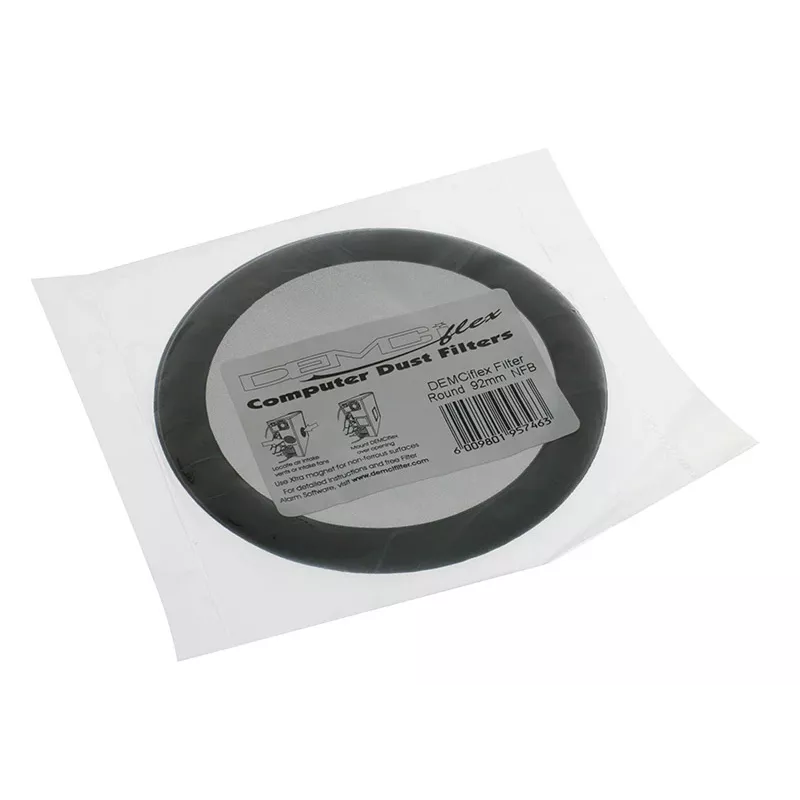 DEMCiflex DF0015 filtro antipolvo, 92 mm, redondo, negro/negro