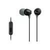 Sony MDR-EX15AP, con cable, 8 - 22000 Hz, Llamadas/Música, 3 g, Auricular, negro