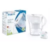 Jarra filtrante de agua BRITA Marella con cartucho Maxtra Pro, depósito de agua de 2,4 L, blanca, asa ergonómica