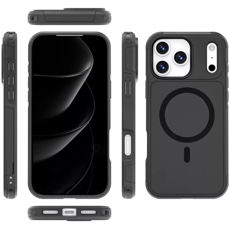 Funda Border 4smarts Defend iPhone 17 Pro Max negro 17,5 cm