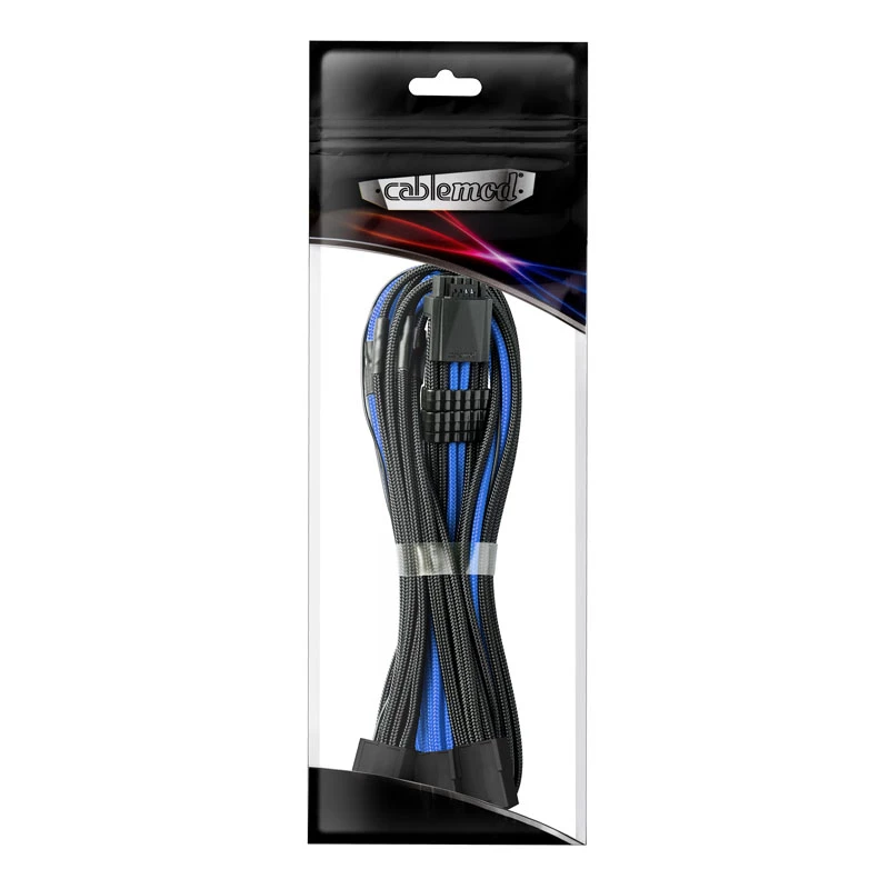 Cable CableMod PRO ModMesh de 12VHPWR a 3x PCI-e, 45 cm, negro/azul
