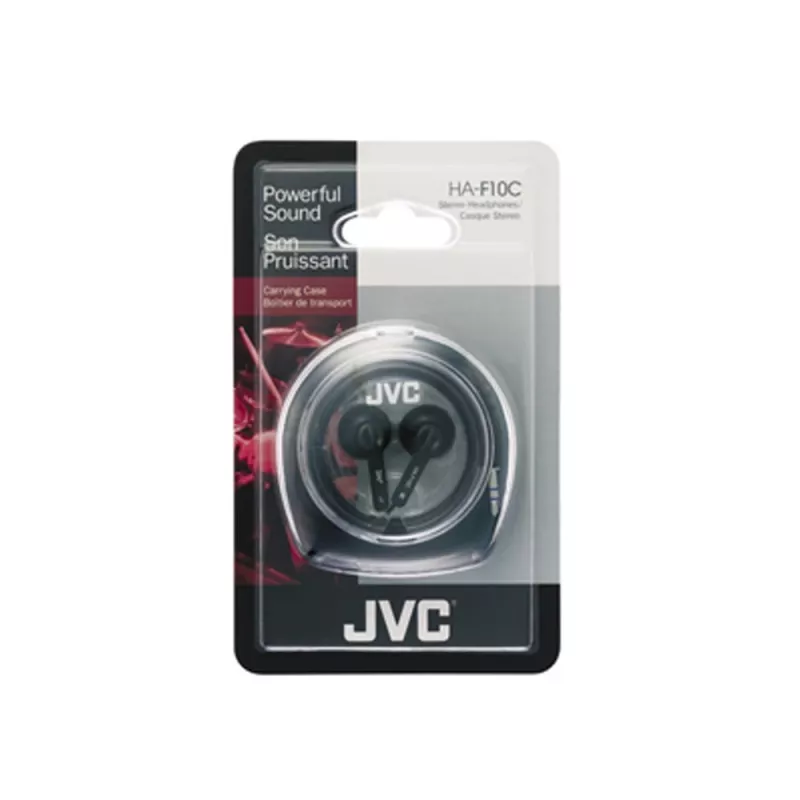 JVC Ear Bud Headphone Auriculares Con cable In-Ear Música Negro