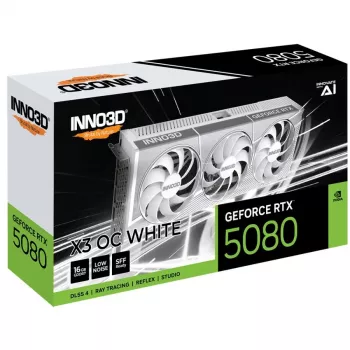 Tarjeta gráfica INNO3D GeForce RTX 5080 X3 OC White 16GB GDDR7