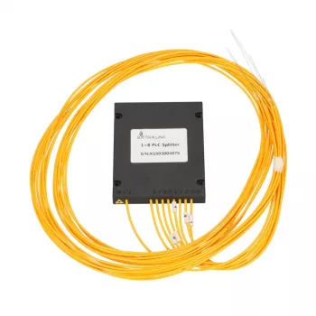 Splitter PLC de fibra óptica 1:8 Extralink SC/APC 2,0 mm 1,5 m G657A módulo ABS (sin conector)