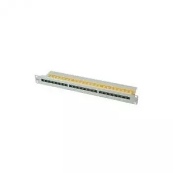 Panel de conexiones ROLINE Cat. 6 / Class E 48,30cm (19), 24P, sin apantallar, gris claro (26.11.0355)