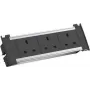 Bachmann Kapsa S – 2 m – Interior – Tipo G (BS 1363) – Tipo G – Negro – Plateado – 3 salidas AC