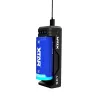 Cargador de baterías XTAR SC1 de una ranura USB-C para celdas Li-Ion 18650, 1 ranura, negro