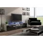 Soporte de TV Cama EVORA 200 blanco/negro brillante