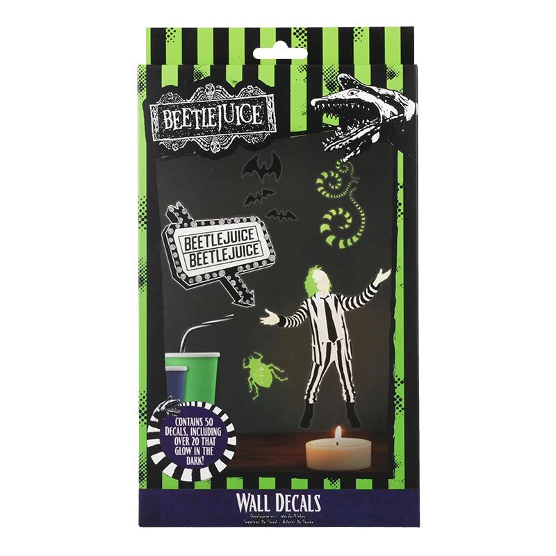 Pegatina de pared Paladone Beetlejuice diseño PP13439BJ – set de pegatinas decorativas de pared