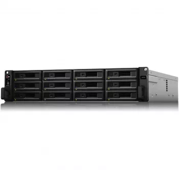Synology SA3200D servidor NAS, 12 bahías, montaje en rack, RAID 0/1/5/6/10/JBOD/RAID F1, 16 GB RAM, GbE/10GbE, iSCSI, 2U (SA3200D)