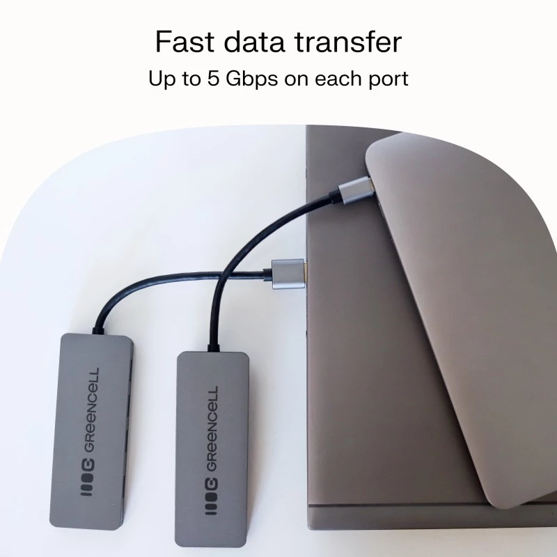 Hub USB Green Cell HUB-GC-A4A — hub USB-A 3.0 de 4 puertos