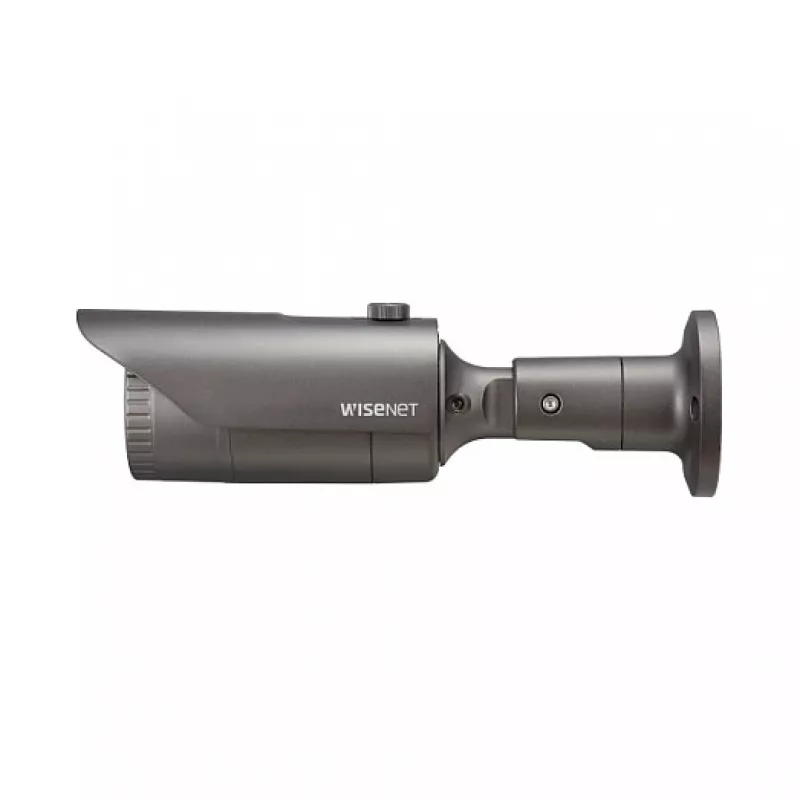 Cámara de vigilancia IP tipo bala Hanwha Wisenet QNO-6012R1 — 2,8 mm, 1920×1080, interior/exterior, montaje en techo/sobremesa, negro