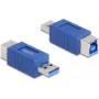 DeLOCK 67217 Adaptador de cable USB Type-A USB Type-B azul