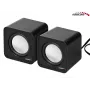 Altavoz de PC de 2 vías Audiocore AC870 B — 3 W RMS, alimentación por USB con cable, entrada de 3,5 mm, 2.0 canales