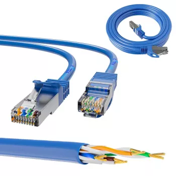 Cable de parcheo LAN Extralink Cat.6A RJ-45 Cat6a 5 m azul