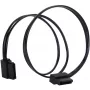 Cable SATA Silverstone CP11 0,3 m negro