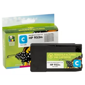 Compatible Static Control HP 953XL (F6U16AE) cartucho de tinta, cian (chip nuevo)