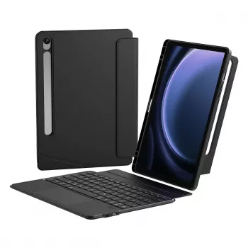 Funda con teclado y touchpad Inateck N0064 para Samsung Galaxy Tab S10 FE/S9 FE/S9, negra