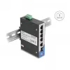 Switch de red DELOCK 80164 4 puertos Gigabit PoE con 1 puerto RJ45 uplink