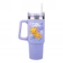 Vaso isotérmico Paladone Minecraft morado con pajita, 900 ml