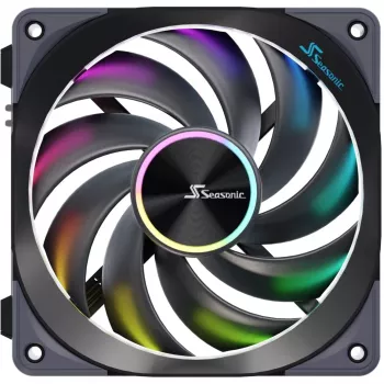 Ventilador Seasonic MagFlow ARGB 12 cm 2000 RPM negro