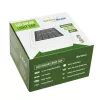 GB128 Lámpara solar LED para postes de valla y jardín, Negro - Verde Blue
