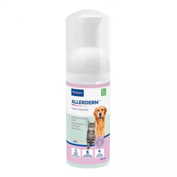 Espuma limpiadora VIRBAC ALLERDERM SPOT ON para perros y gatos 6 x 2 ml