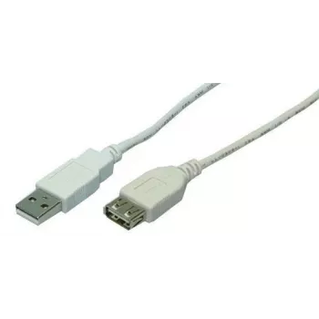 Cable USB LogiLink 2 m USB 2.0 USB A gris