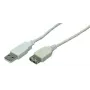 Cable USB LogiLink 2 m USB 2.0 USB A gris