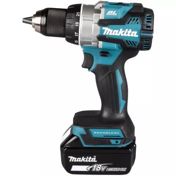 Makita DDF489RTJ Atornillador/atornillador de impacto a batería 1800 rpm Negro, Azul, Acero