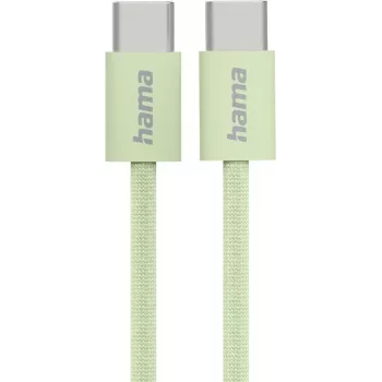 Hama Cable USB Fabric USB 2.0 1 m USB C Verde