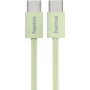 Hama Cable USB Fabric USB 2.0 1 m USB C Verde