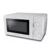 Esperanza ESTOFADO EKO011W microondas solo, de sobremesa, 20 l, 700 W, 5 niveles de potencia, plato giratorio de 24,5 cm, blanco