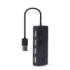 Hub de interfaz USB 2.0 Gembird UHB-U2P4-05 con 4 puertos USB