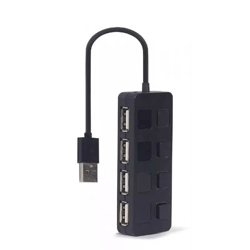 Hub de interfaz USB 2.0 Gembird UHB-U2P4-05 con 4 puertos USB
