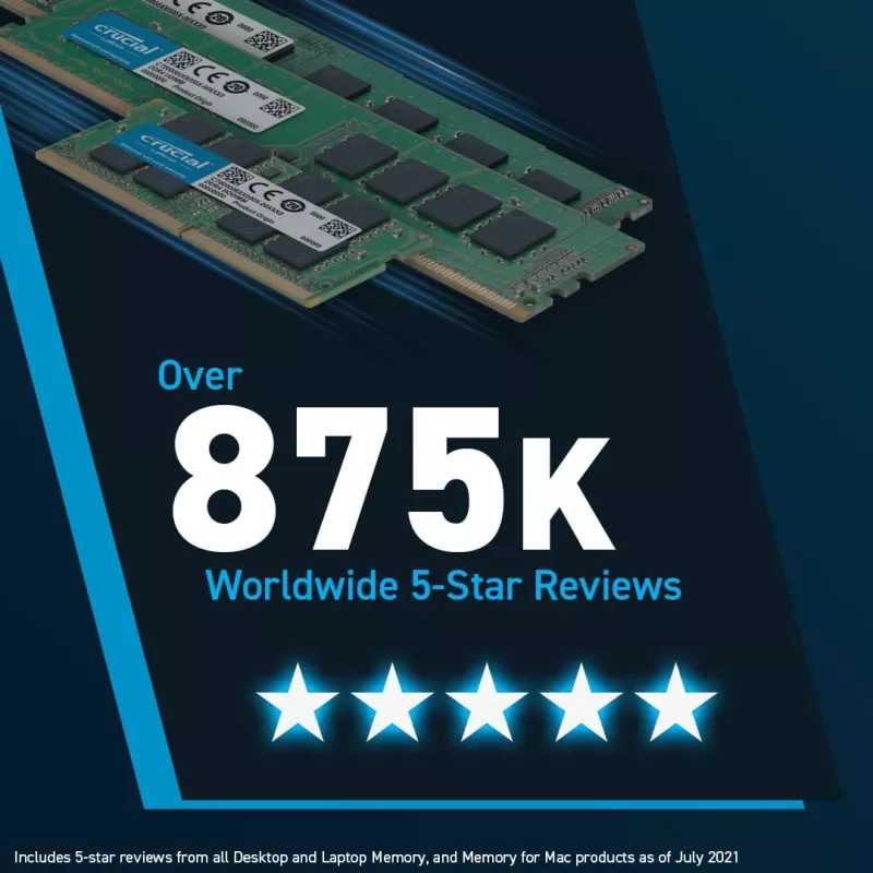 Crucial CT16G56C46U5 U-DIMM, 16GB, DDR5, 5600 Mhz, CL46, negro