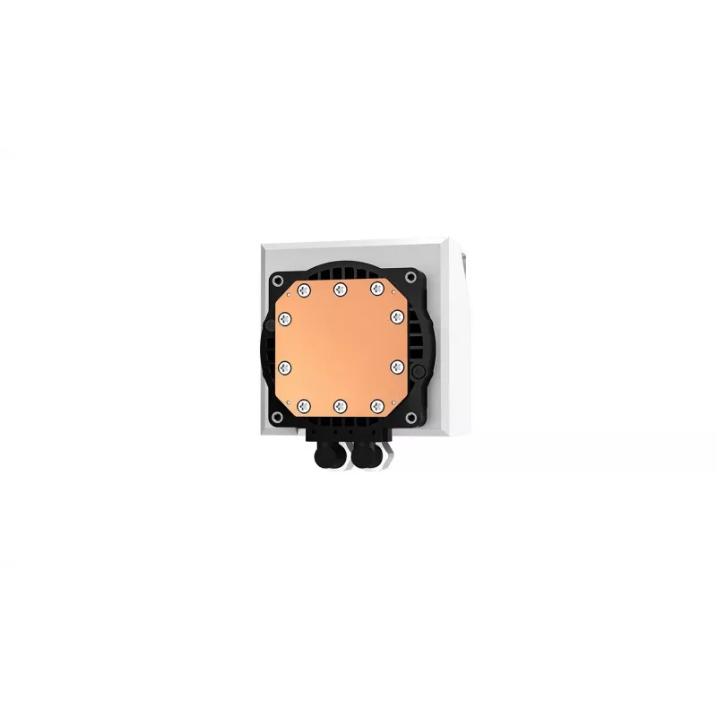 Refrigeración líquida todo en uno DeepCool LT240 White — radiador de 240 mm, 2 ventiladores PWM de 120 mm (600–2400 rpm), tubos de 41 cm, para LGA1150