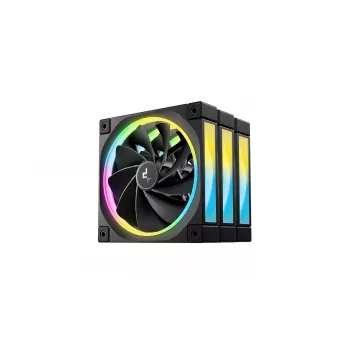Ventilador de carcasa DeepCool FL12R 120mm ARGB pack de 3 negro