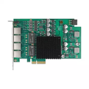 Tarjeta de red DELOCK PCI Express x4 Gigabit LAN 4xRJ45 PoE+